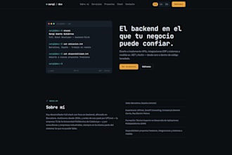 design and build a landing page or personal brand website
