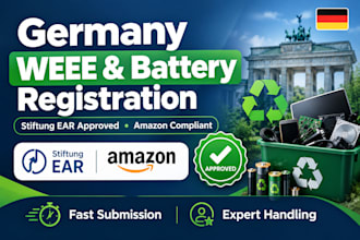 register your germany weee e waste and battery compliance for amazon