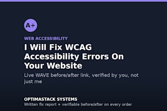 fix wcag accessibility errors on your wordpress or HTML site