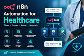 build n8n workflow automation for healthcare clinics