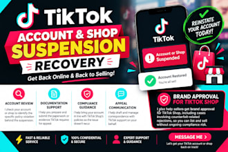 write an appeal for tiktok shop deactivation, suspension, and violation issues