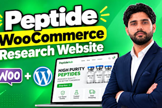 build a peptide website with woocommerce for easy selling