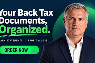 reconstruct profit and loss statement from bank statements for back taxes