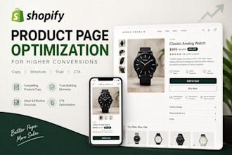 design and optimize your shopify page for higher conversions