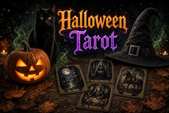 give you a spooky halloween themed tarot reading
