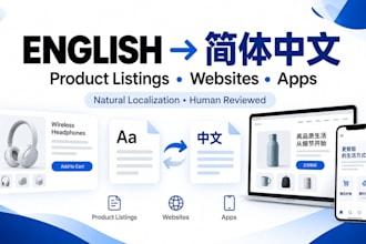 translate and localize your product listings into natural simplified chinese