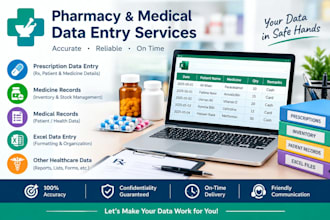 accurate pharmacy data entry, medical data entry