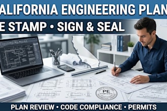 review sign and seal california engineering plans report with calculations
