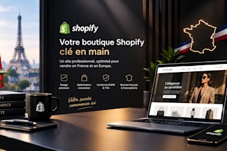 créer votre boutique shopify professionnelle et prete a vendre