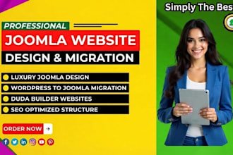 build luxury joomla website design wordpress joomla migrate, duda builder site