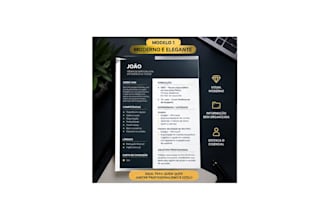 create a professional modern resume or CV