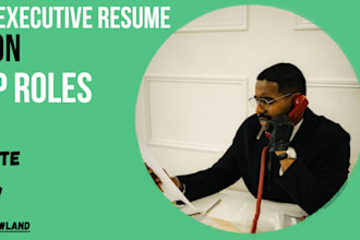 write an executive resume that position for leadership roles