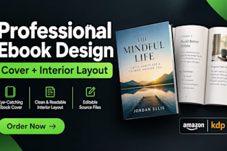 design a professional ebook cover and interior layout