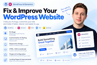 fix HTML CSS and javascript bugs on your website