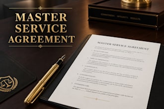 draft a master service agreement msa for your business
