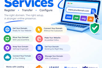 register, transfer, and configure your domain name