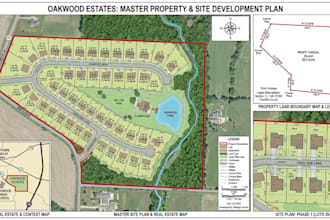 design real estate maps, property maps, land boundary maps and site plans