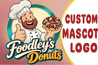 design a custom mascot logo for your brand