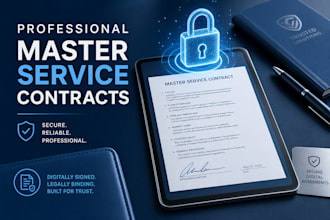 prepare professional master service contracts