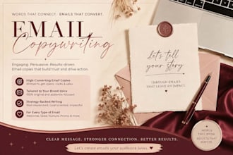 write email copy, sales emails and email sequences