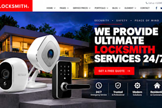 build garage door installation website locksmith website epoxy flooring website