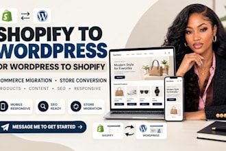convert or migrate shopify to wordpress and wordpress to shopify