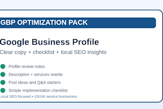 optimize your google business profile with copy and a checklist