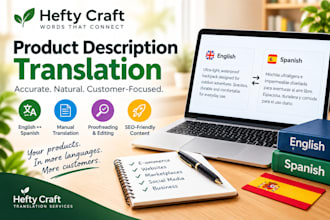 translate product descriptions in multiple languages