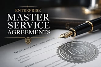 write enterprise master service agreements