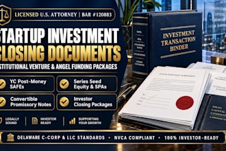 organize your complete investor legal closing package and docs