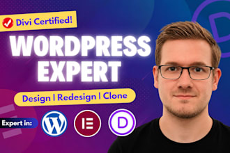be divi expert for wordpress divi website using divi theme and divi builder