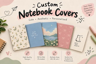 design custom digital notebooks and printable planners