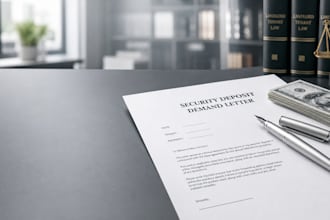 draft an aggressive security deposit demand letter as a licensed US attorney now