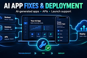fix and deploy your ai generated app with backend api integration