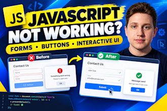 fix javascript errors and broken website forms