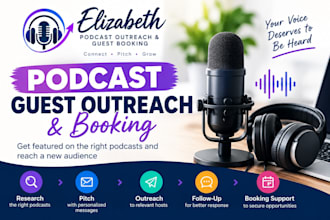 do podcast guest outreach booking and personalized pitching