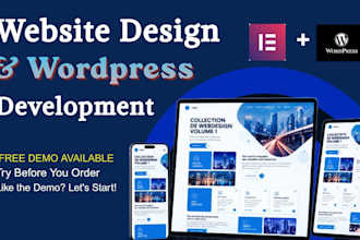 design, redesign, or build a wordpress website with elementor pro