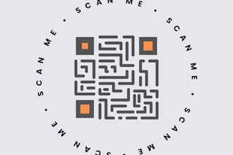 design custom qr code with logo for shop and retail business