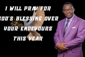 pray for gods blessing over your endeavors this year