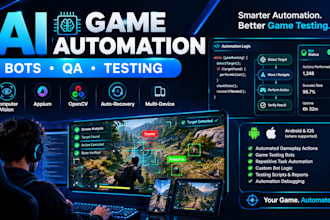 develop ai game automation and game bots for testing deepseek harness claude ai