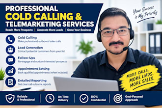 do cold calling, telemarketing, and lead generation