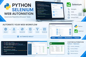 automate web tasks with python and selenium