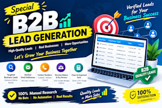 do professional b2b lead generation and targeted email list
