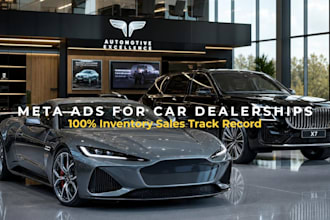 set up and manage facebook ads for car dealerships to sell inventory