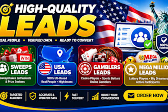 give first hit take sweep leads, usa leads, gamblers leads, mega million leads