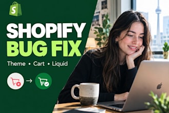 fix shopify store bugs and do theme customization