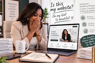 build wordpress coach website, consultant website, trainer and speaker website