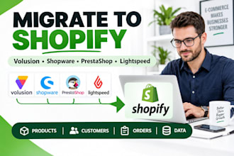 migrate transfer volusion shopware prestashop to shopify lightspeed website