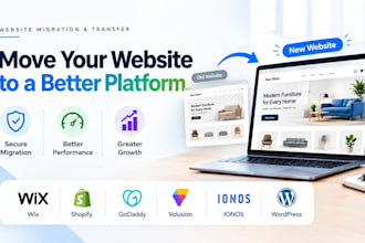 duplicate website migration, wix godaddy to shopify, volusion ionos to shopify