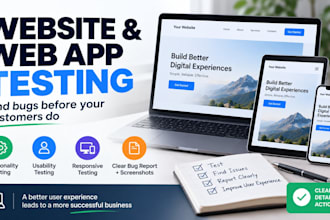 test your website or web app and find bugs